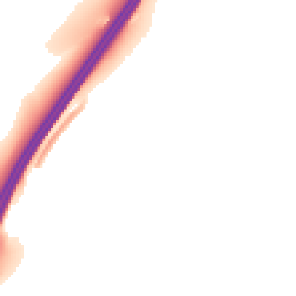 Night-time road noise heatmap for SO21 2EH