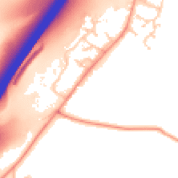 Daytime road noise heatmap for SO21 2ER