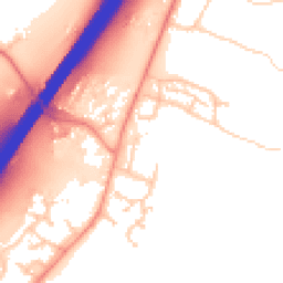 Daytime road noise heatmap for SO21 2EX