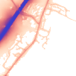 Daytime road noise heatmap for SO21 2FB