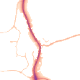 Daytime road noise heatmap for SO21 2JQ