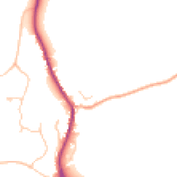 Daytime road noise heatmap for SO21 2JT