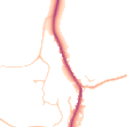 Daytime road noise heatmap for SO21 2JW