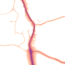 Daytime road noise heatmap for SO21 2JY
