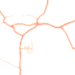 Daytime road noise heatmap for SO21 2NP