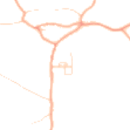 Daytime road noise heatmap for SO21 2NT