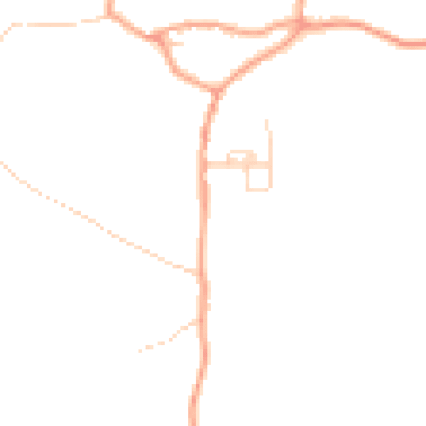 Daytime road noise heatmap for SO21 2NZ