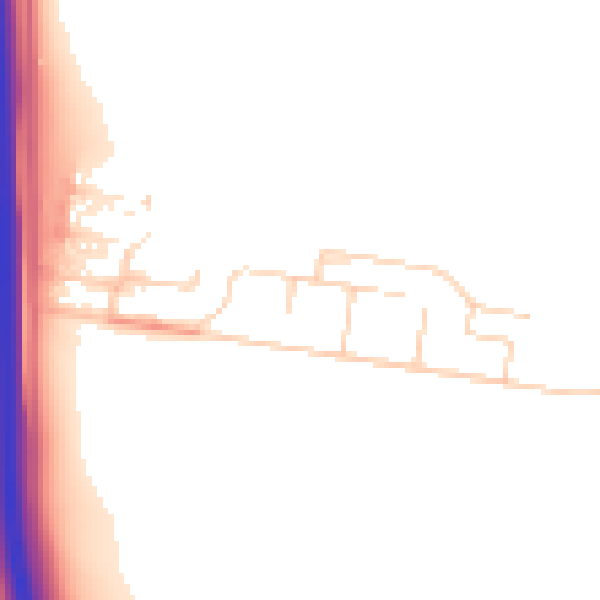 Daytime road noise heatmap for SO21 2RB
