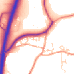 Daytime road noise heatmap for SO21 3FE