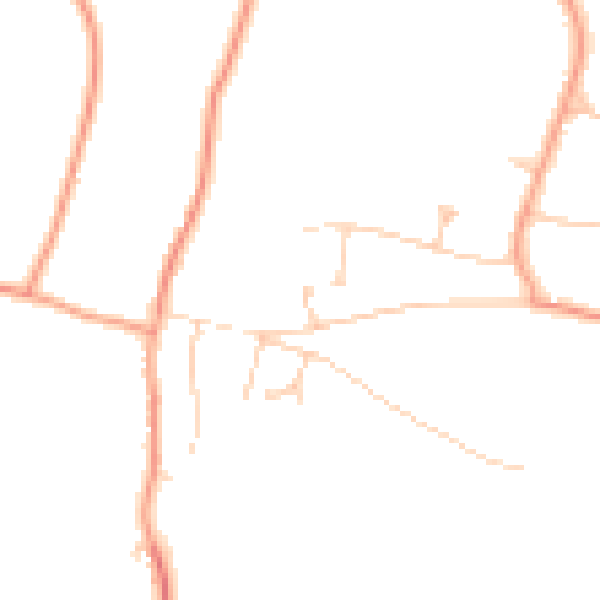 Daytime road noise heatmap for SO21 3FH