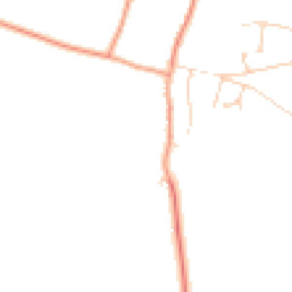Daytime road noise heatmap for SO21 3FR
