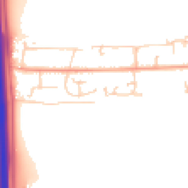 Daytime road noise heatmap for SO21 3GY