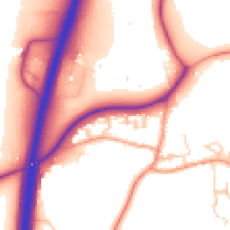 Daytime road noise heatmap for SO21 3JF