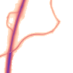 Night-time road noise heatmap for SO21 3JF