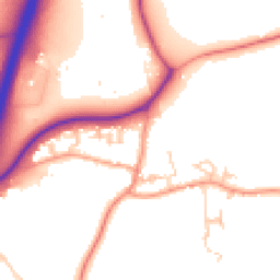 Daytime road noise heatmap for SO21 3JH