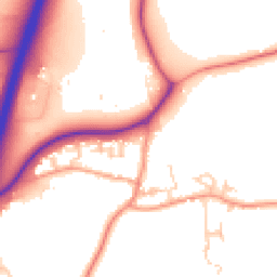 Daytime road noise heatmap for SO21 3JJ