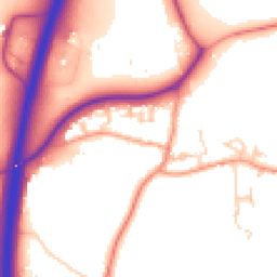 Daytime road noise heatmap for SO21 3JR