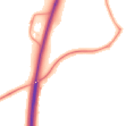 Night-time road noise heatmap for SO21 3NJ