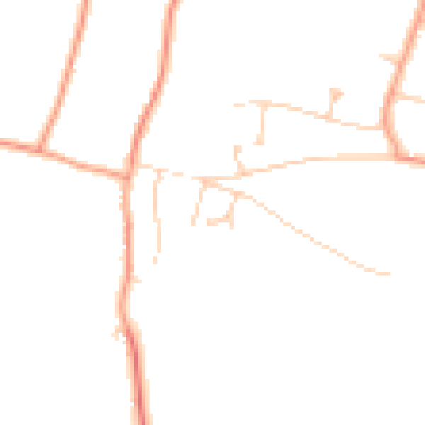 Daytime road noise heatmap for SO21 3RG