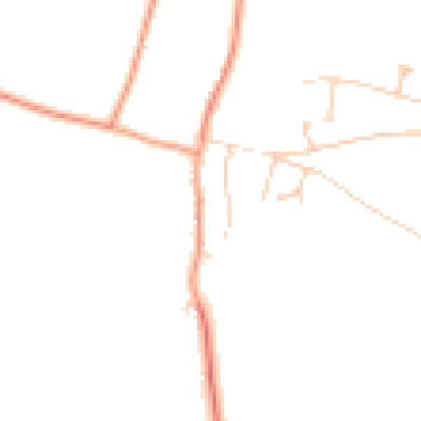 Daytime road noise heatmap for SO21 3RL