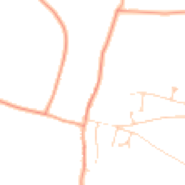 Daytime road noise heatmap for SO21 3RS