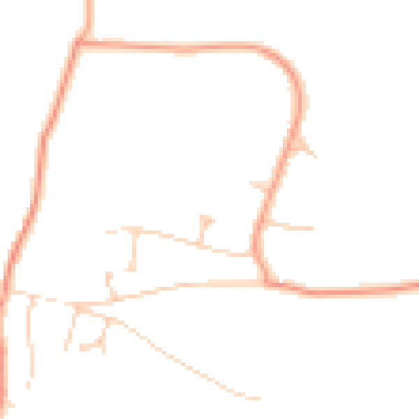 Daytime road noise heatmap for SO21 3SD