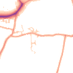 Daytime road noise heatmap for SO21 3SL