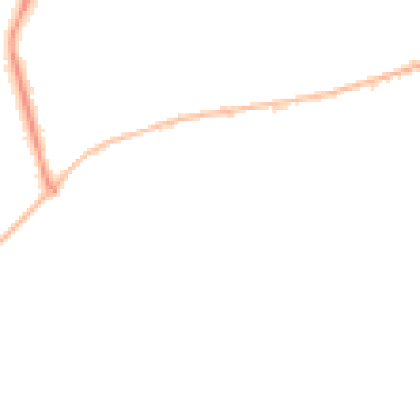 Night-time road noise heatmap for SO22 4DQ