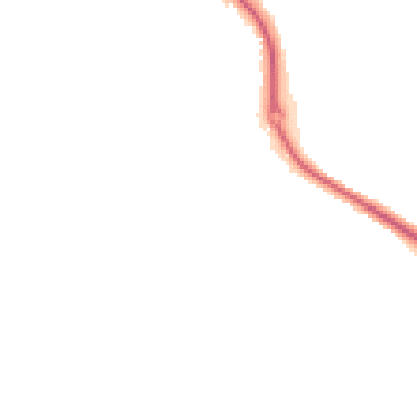 Night-time road noise heatmap for SO22 4HN