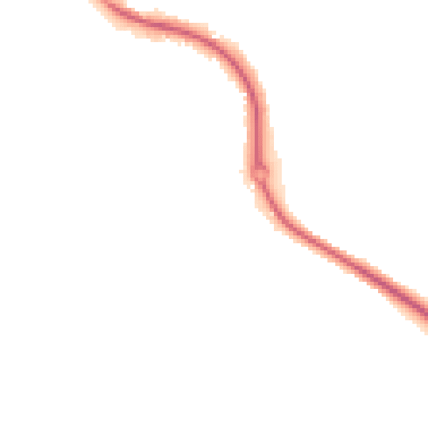Night-time road noise heatmap for SO22 4HP