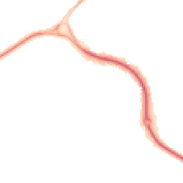 Night-time road noise heatmap for SO22 4PG