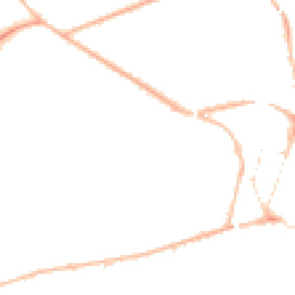 Night-time road noise heatmap for SO22 5AQ