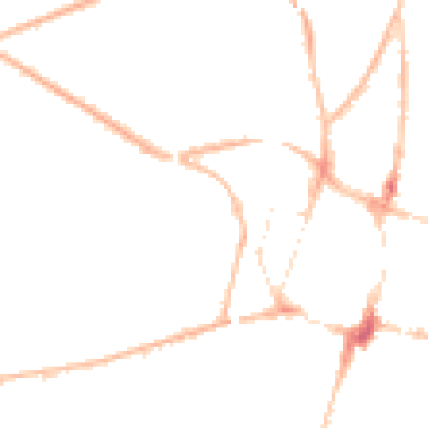Night-time road noise heatmap for SO22 5BT