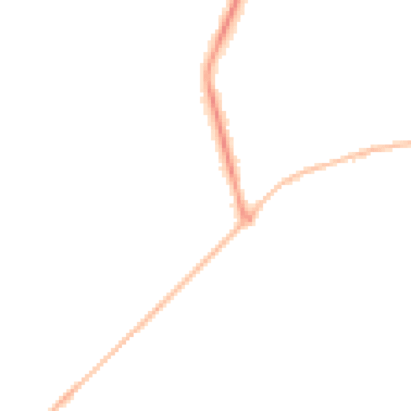 Night-time road noise heatmap for SO22 5FD