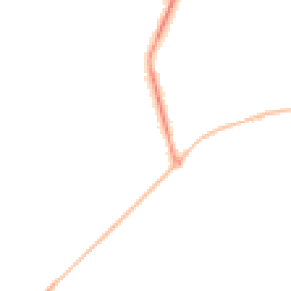 Night-time road noise heatmap for SO22 5FG
