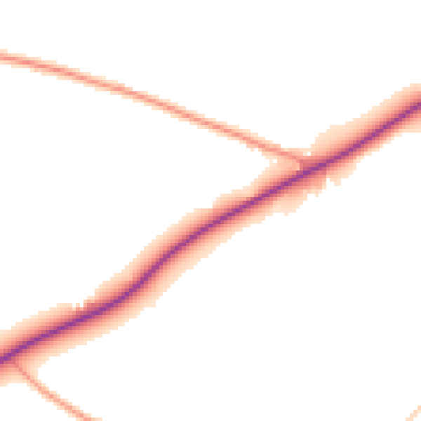 Daytime road noise heatmap for SO22 5QP