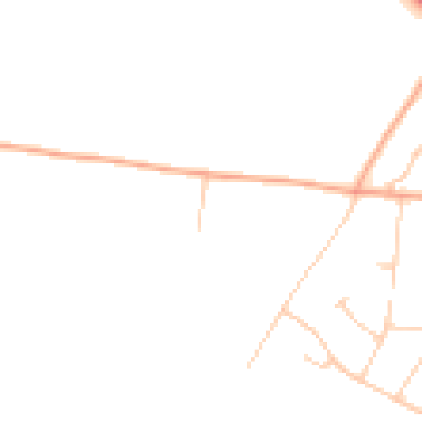 Daytime road noise heatmap for SO22 5RB