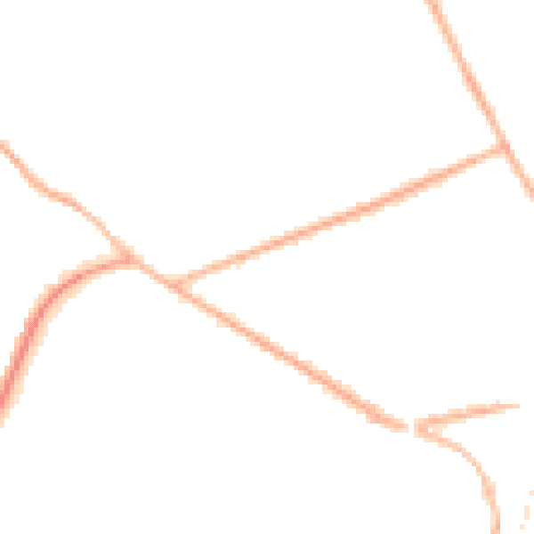 Night-time road noise heatmap for SO22 6BB