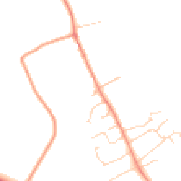 Daytime road noise heatmap for SO22 6FD
