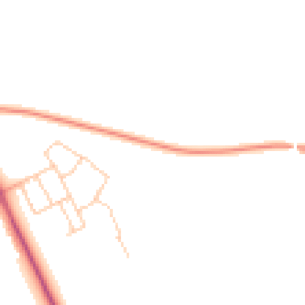 Daytime road noise heatmap for SO22 6PG