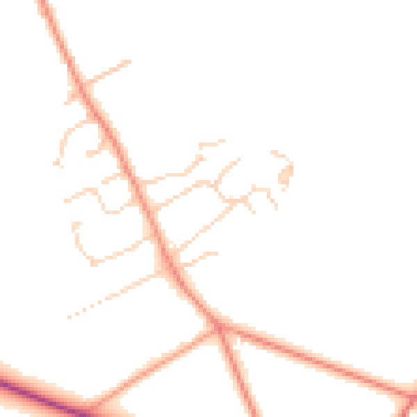 Daytime road noise heatmap for SO22 6PQ