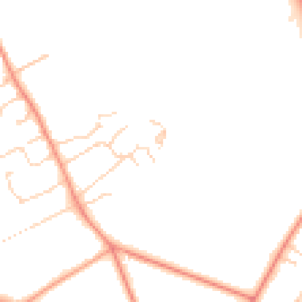 Daytime road noise heatmap for SO22 6QG