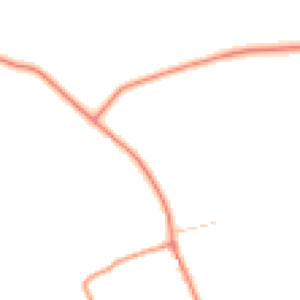 Daytime road noise heatmap for SO22 6QX