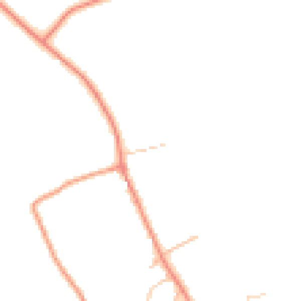 Daytime road noise heatmap for SO22 6QY