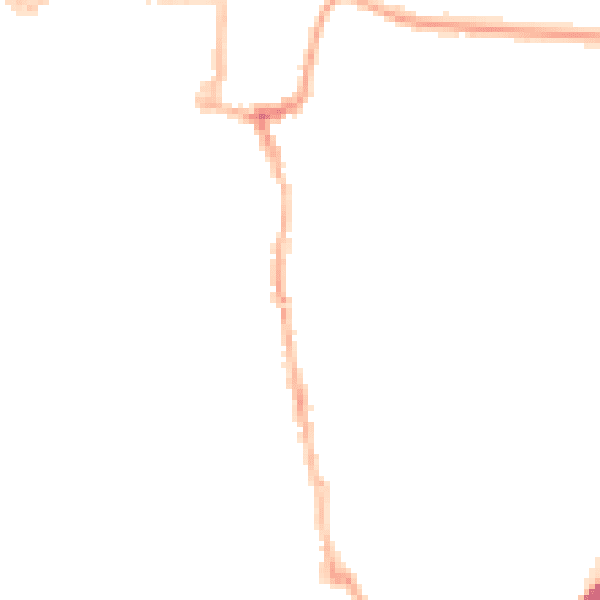 Night-time road noise heatmap for SO23 0AE