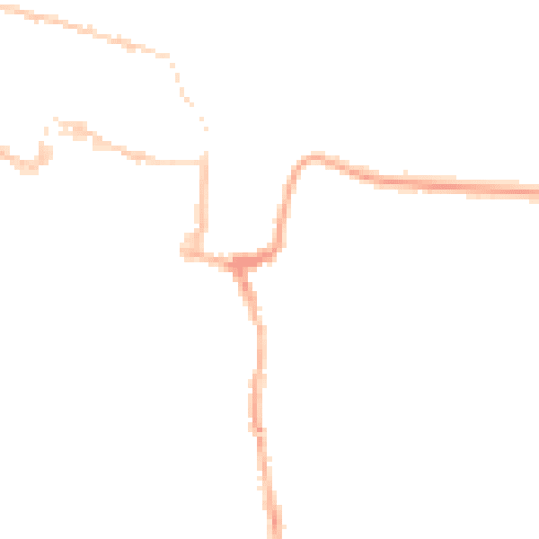 Night-time road noise heatmap for SO23 0AL