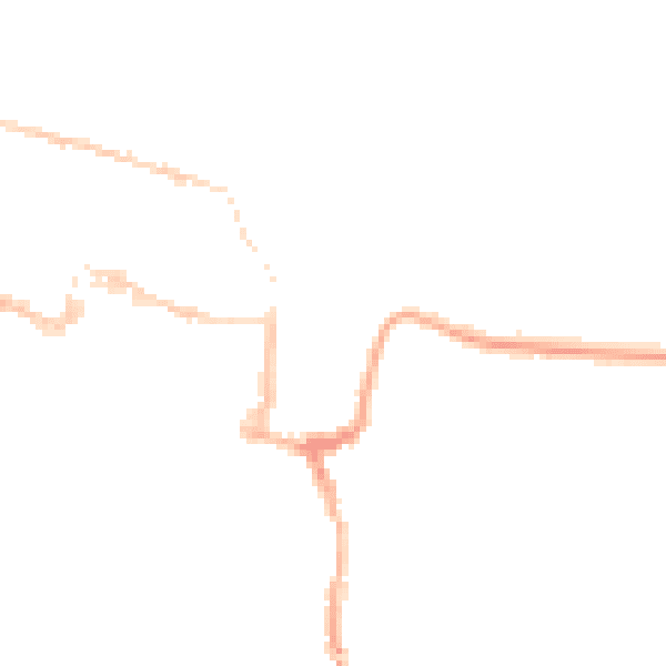 Night-time road noise heatmap for SO23 0EL