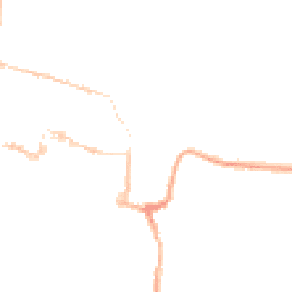 Night-time road noise heatmap for SO23 0EP