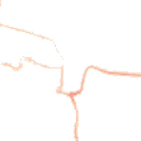Night-time road noise heatmap for SO23 0EW