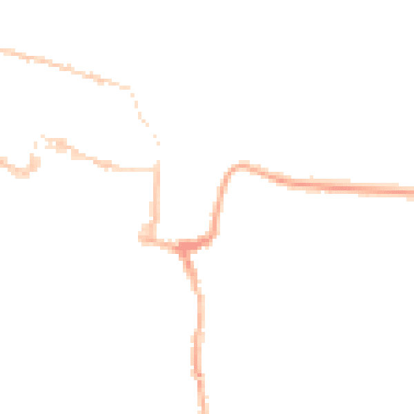 Night-time road noise heatmap for SO23 0HF